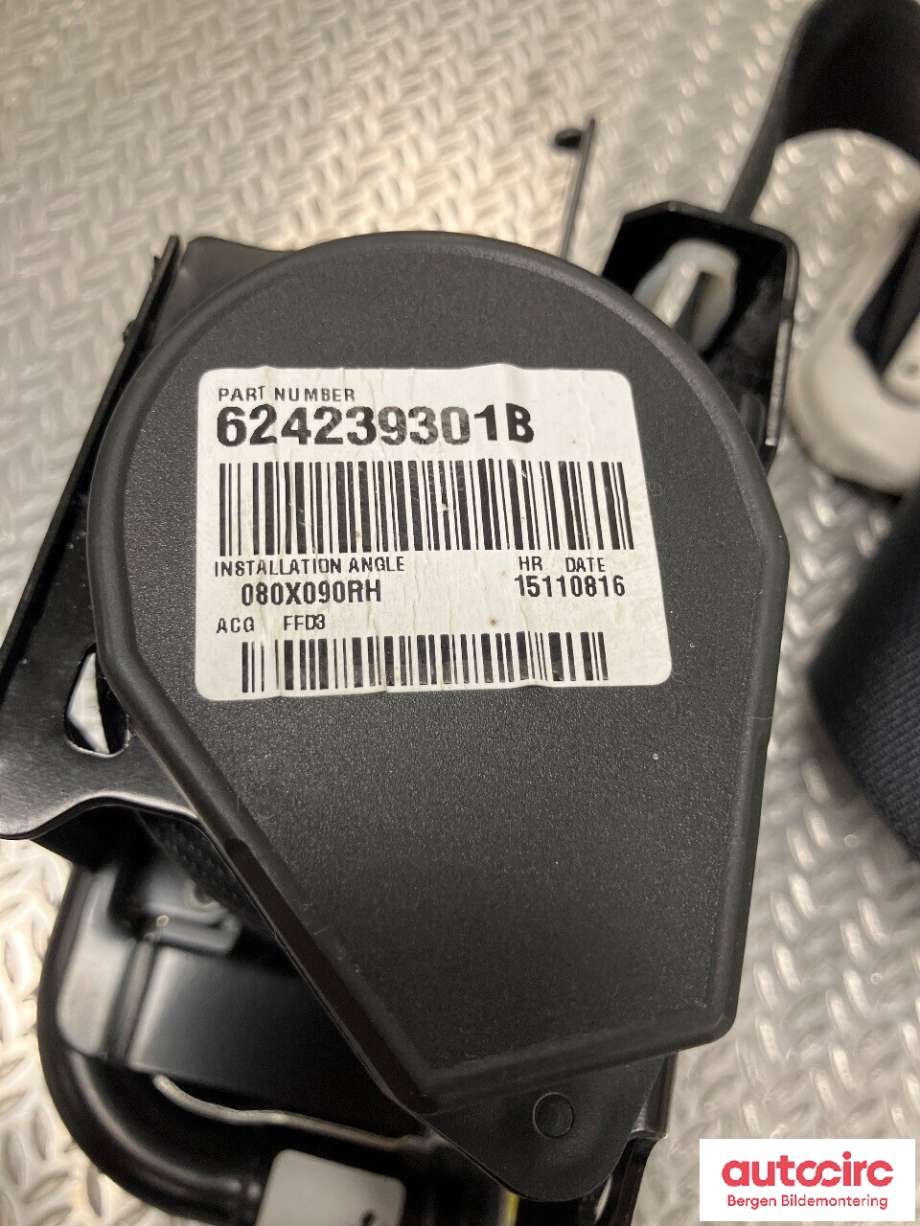 Sikkerhetsbelte foran høyre til Nissan Leaf 2011-2017 (Type I)  (NISSAN|868843NF5A||624239301B)
