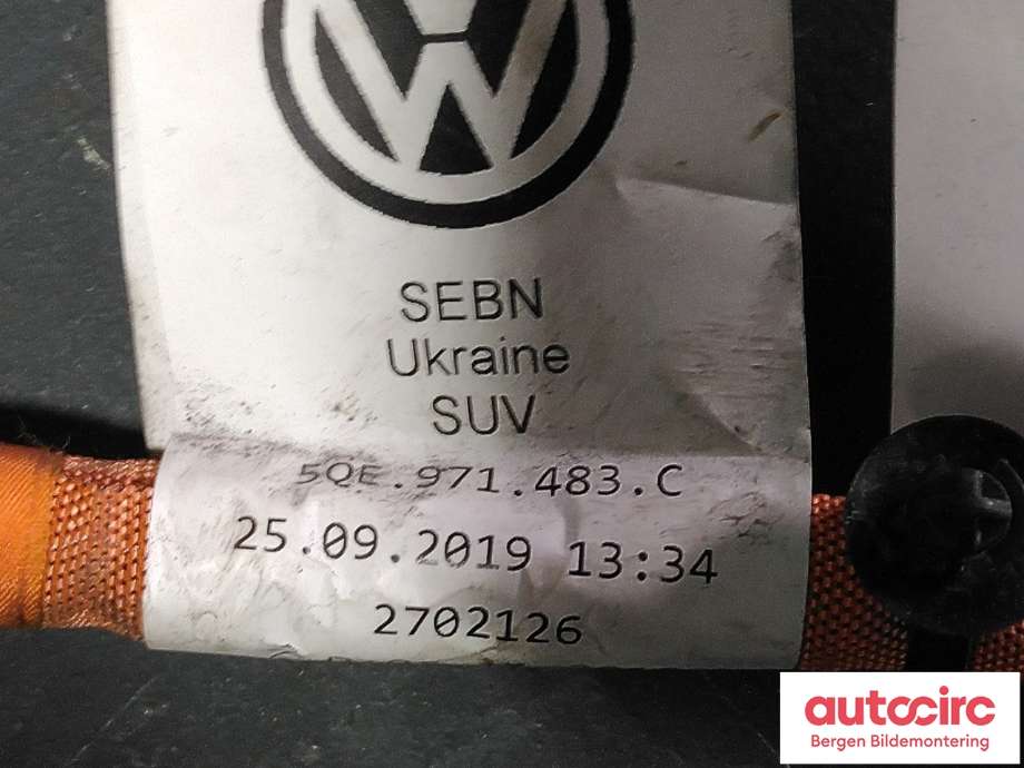 Kabel høy volt (HV) hybrid til VW e-Golf 2017-2020 (Fase 2)  (VOLKSWAGEN|5QE 971 483 C||5QE.971.483.C)