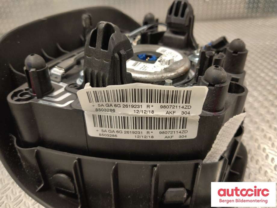 Airbag rattpute til Peugeot 2008 2013-2019 (Type I)  (PEUGEOT|98 072 114 ZD|)