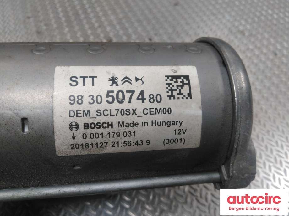 Starter til Peugeot 2008 2013-2019 (Type I)  (PEUGEOT|98 305 074 80|)