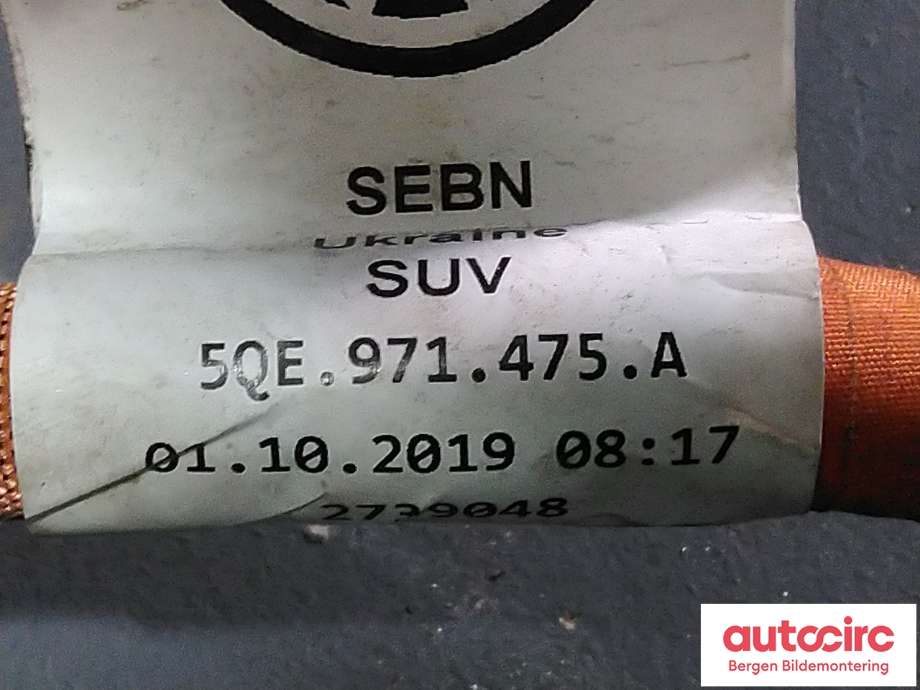 Kabel høy volt (HV) hybrid til VW e-Golf 2017-2020 (Fase 2)  (VOLKSWAGEN|5QE 971 475 A||5QE.971.475.A)