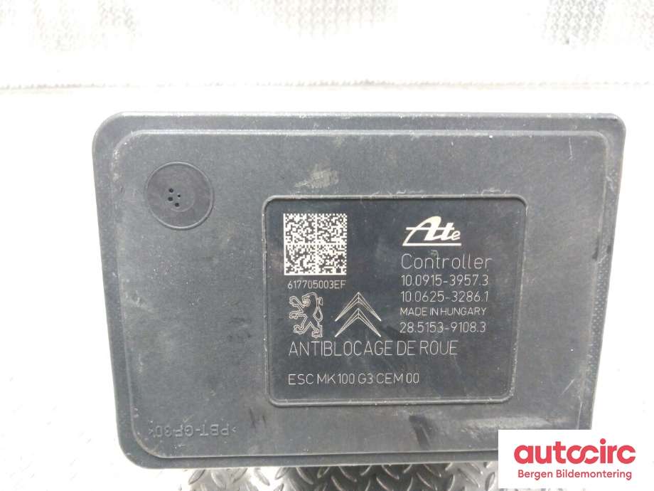 ABS sentral til Peugeot 208 2012-2019 (Type I) (PEUGEOT|16 167 708 80|)