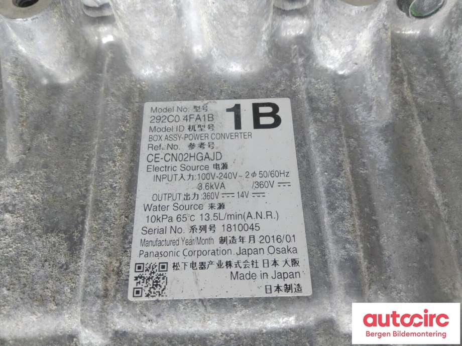 DCDC converter hybrid til Nissan NV200 2010-2019 (NISSAN|292C04FA1B|)