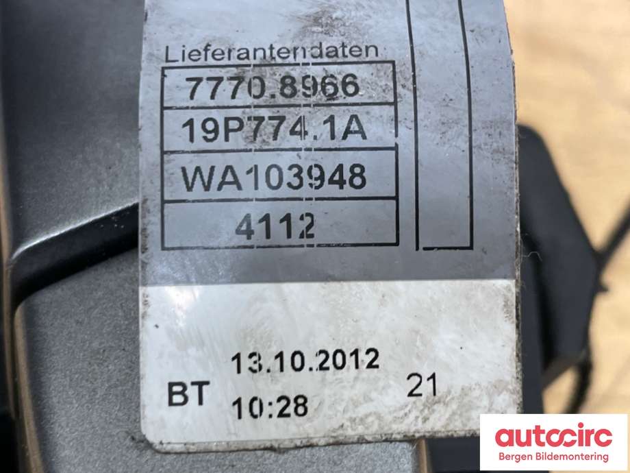 Dørhåndtak utv høyre foran til BMW X3 2010-2017 (F25) (F25) (BMW|51 21 7 207 562|51 21 7 193 264|)