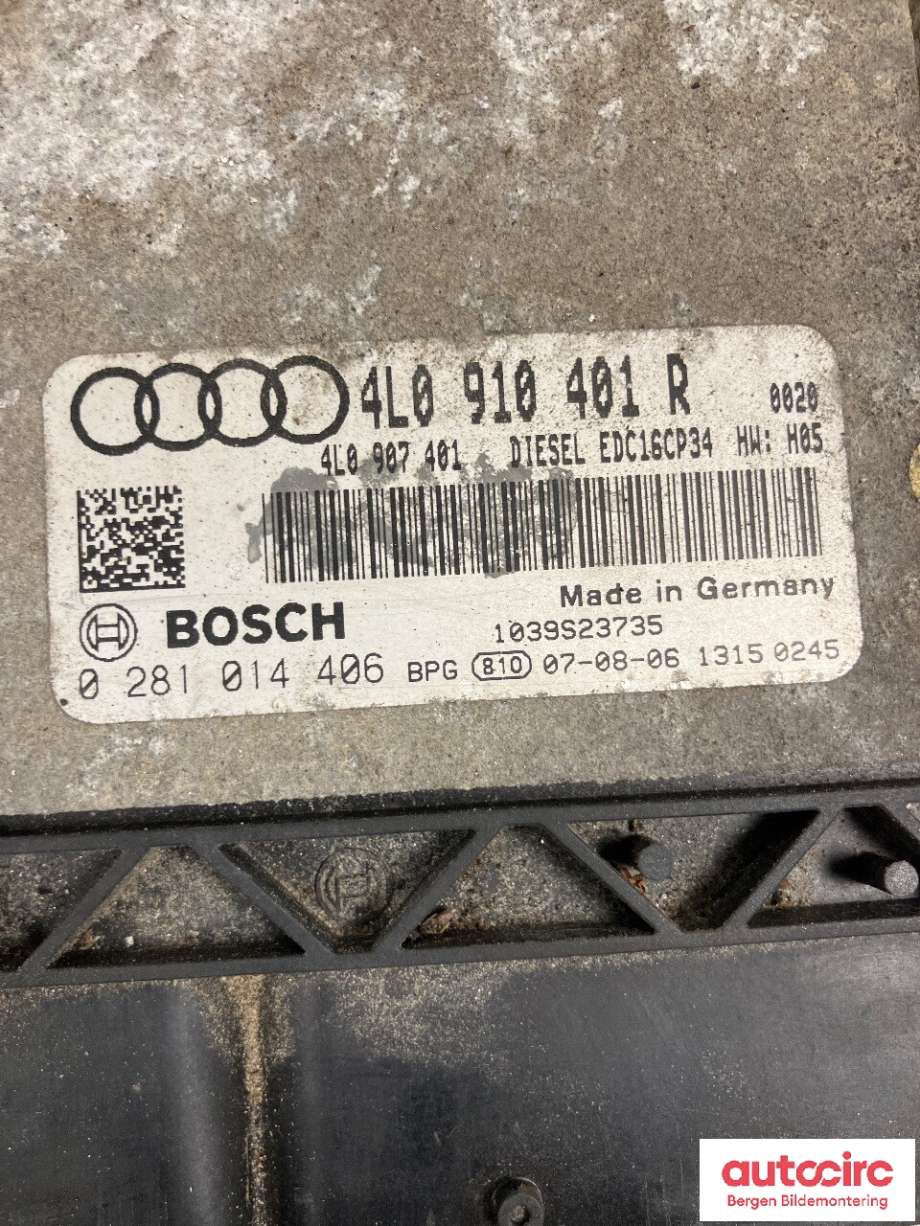 Styreenhet motor til Audi Q7 2006-2010 (Type I, Fase 1) (AUDI|4L0 910 401 K|)