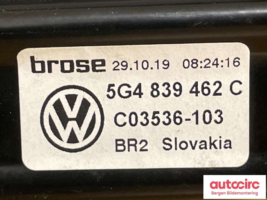 Ruteheis til VW e-Golf 2017-2020 (Fase 2)  (VOLKSWAGEN|5G4 839 462 C)