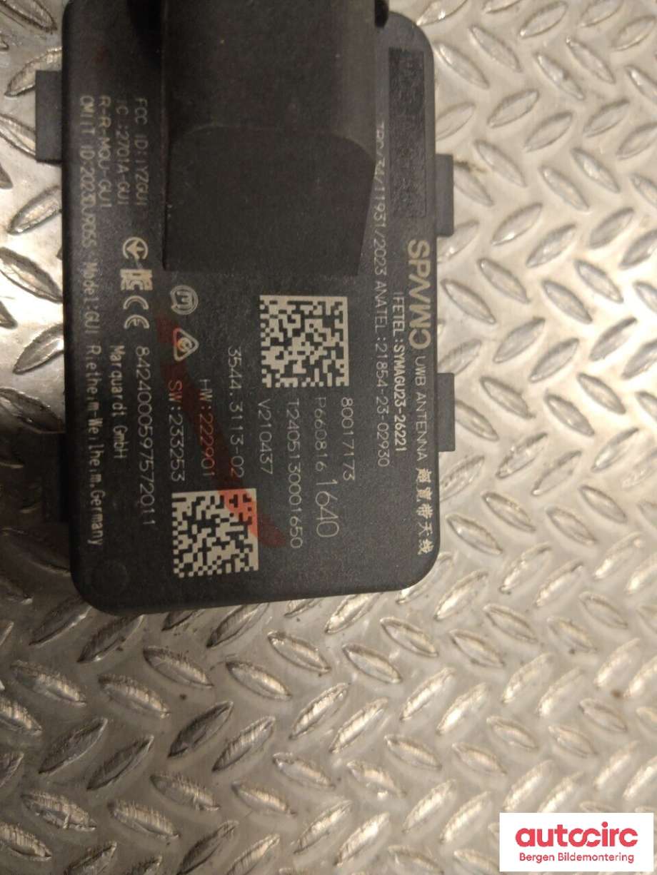 Styreenhet nøkkelfri/keyless til Volvo EX30 2023-->>  (VOLVO||80017173)