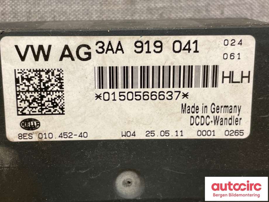 Styreenhet diverse til VW Passat 2011-2015 (B7) (B7) (VOLKSWAGEN|3AA 919 041|)
