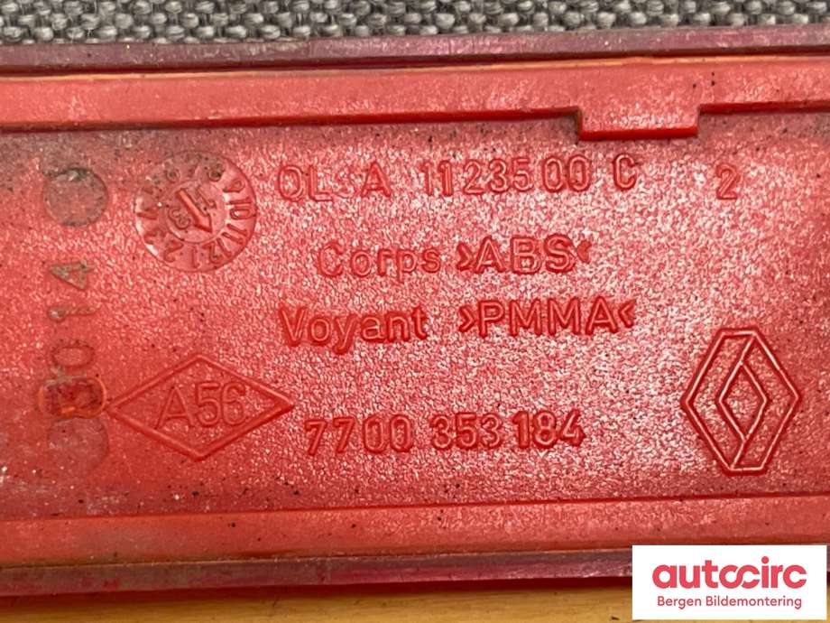 Refleksplate til Nissan NV200 2010-2019  (NISSAN|26560JX00A|77.00.353.184)