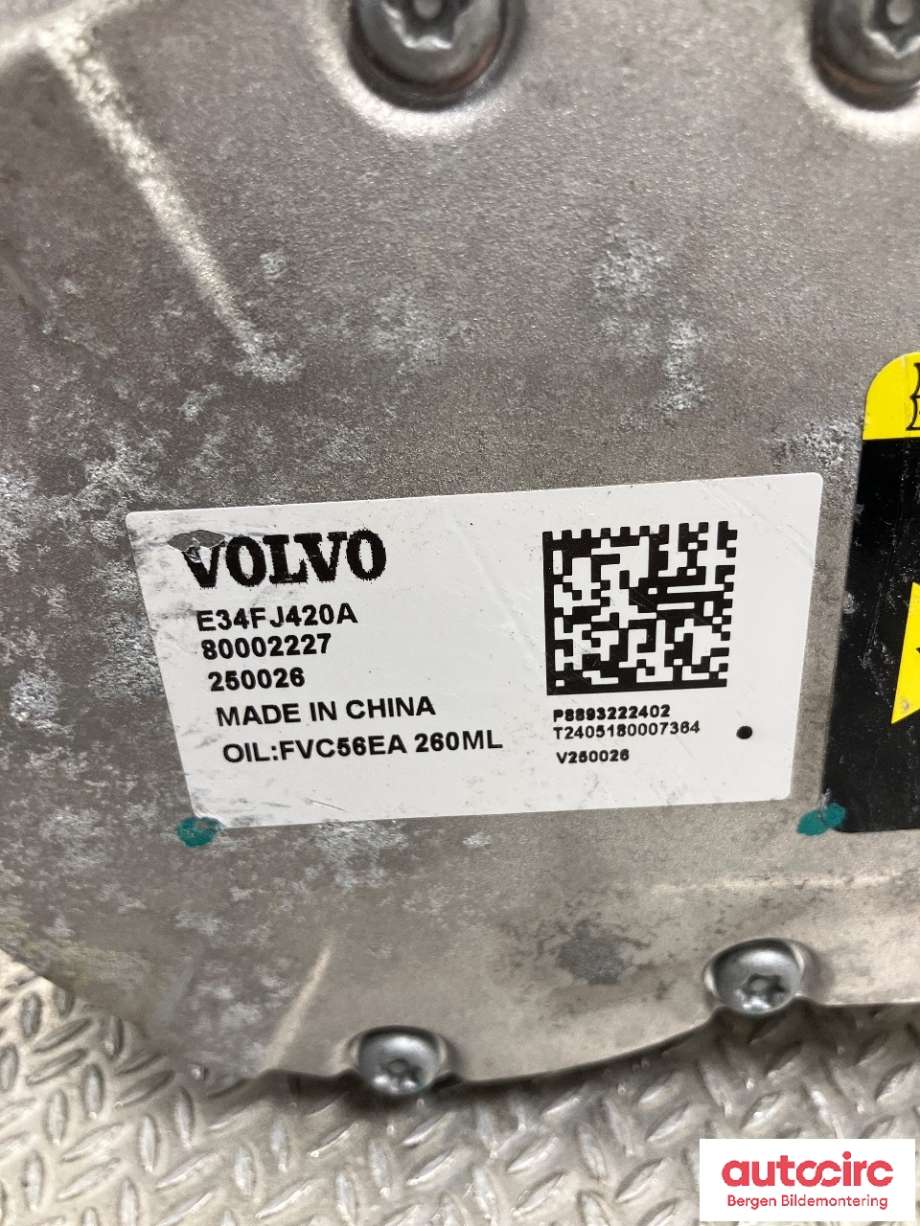 Aircondition kompressor til Volvo EX30 2023-->>  (VOLVO|36010814||80002227)