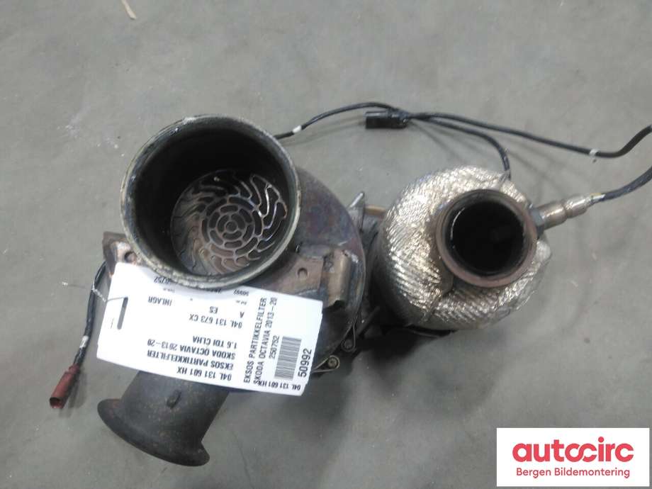 Partikkelfilter til Škoda Octavia 2013-2016 (Type III, Fase 1)  (SKODA|04L 131 601 HX|04L 131 673 CX|)