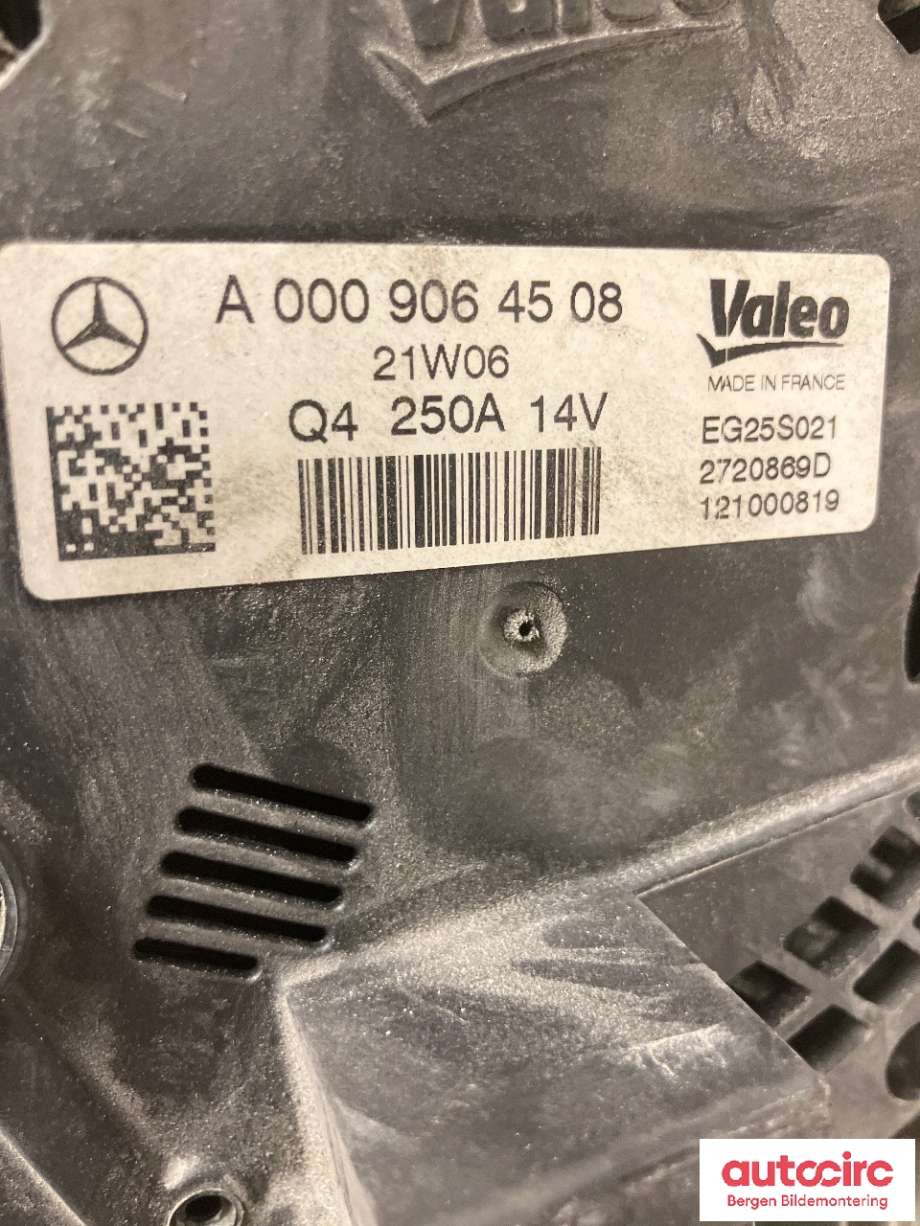 Dynamo til Mercedes E-Klasse 2016-2023 (W213) (W213) (MERCEDES|A 000 906 45 08|)