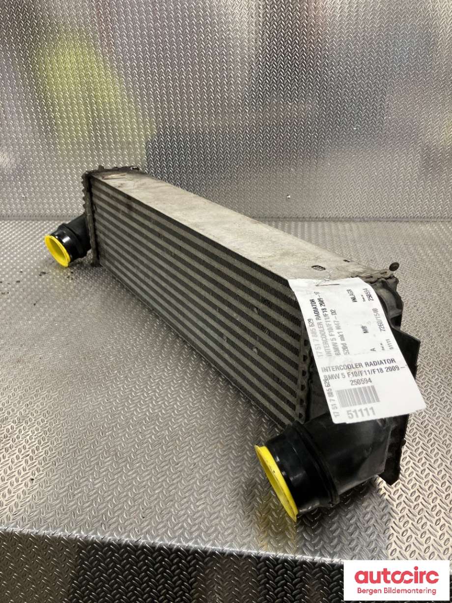 Intercooler til BMW 5-Serie 2010-2017 (F10/F11) (F10/F11) (BMW|17 51 7 805 629|)