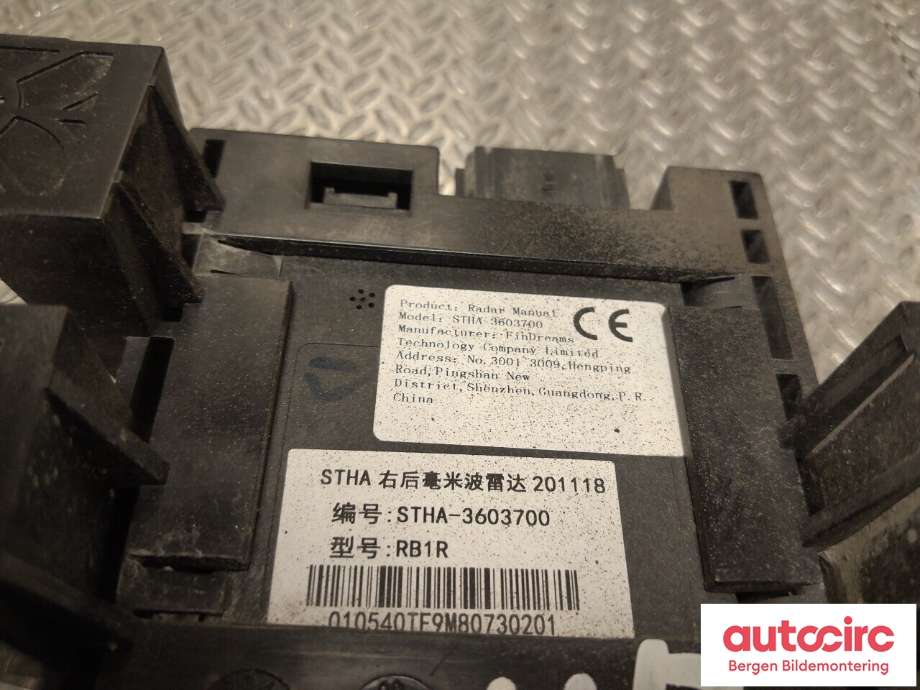 Sensor radar til BYD Tang 2020-->>  (BYD||STHA-3603700)