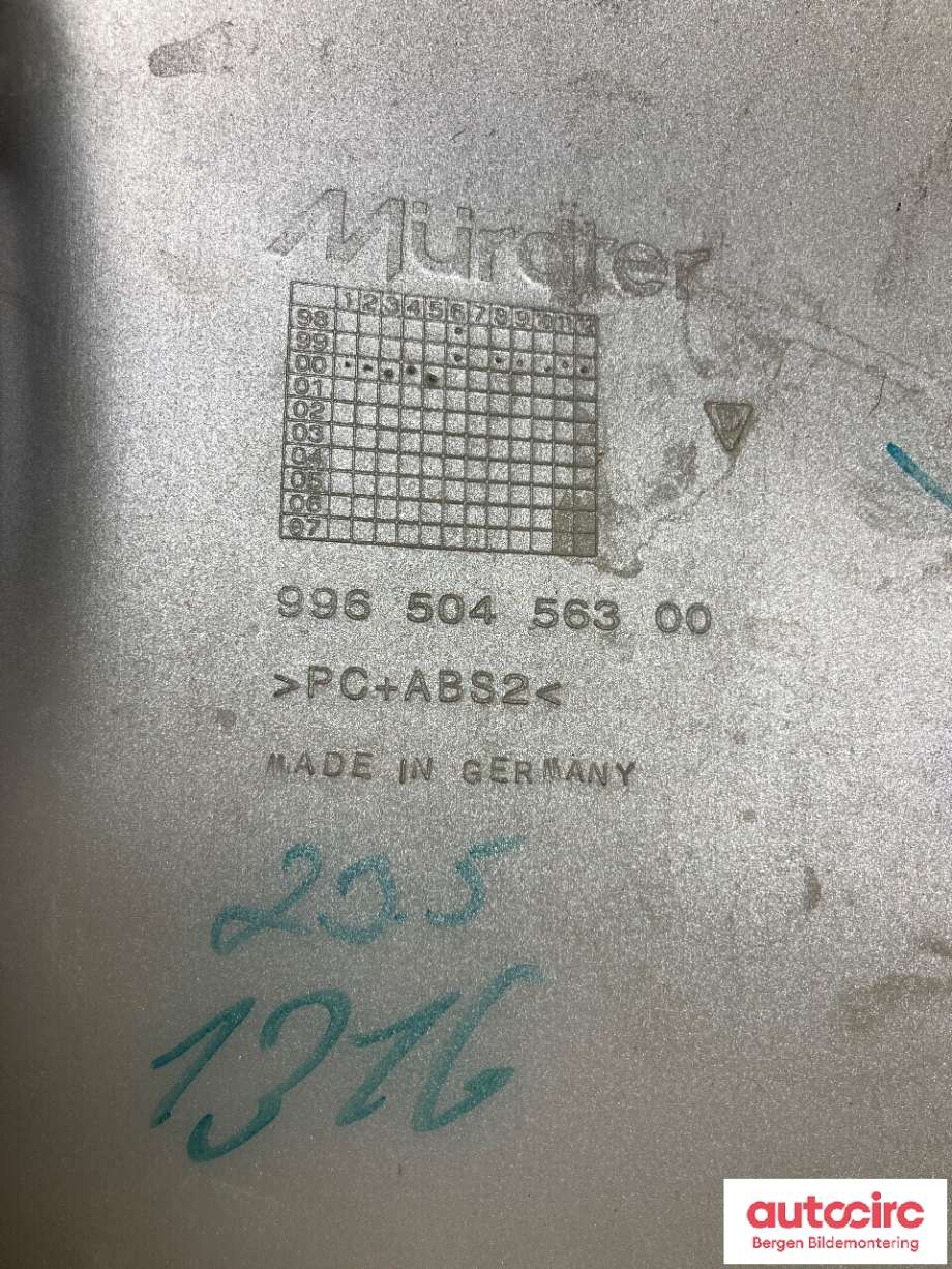 Diverse deler til Porsche 911 1998-2005 (996) (996) (PORSCHE|996 504 362 01|)