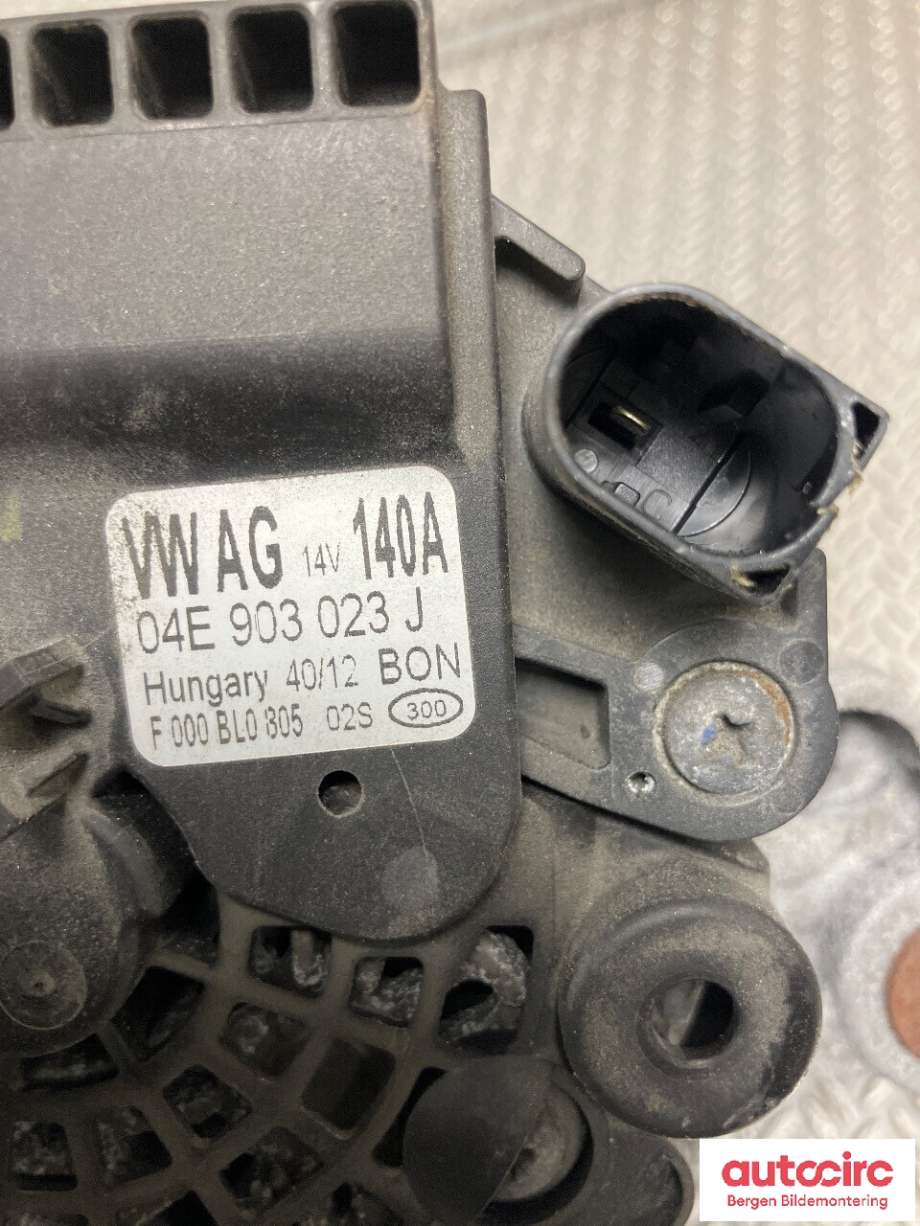 Dynamo til VW Golf VII 2012-2017 (Fase 1)  (VOLKSWAGEN|04E 903 023 J|)
