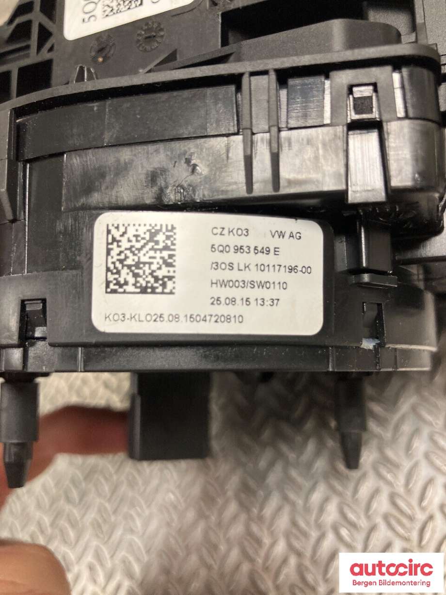 Bryter combi til VW e-Golf 2014-2017 (Fase 1)  (VOLKSWAGEN|5Q0 953 513 AJ|5Q0 953 549 E|)