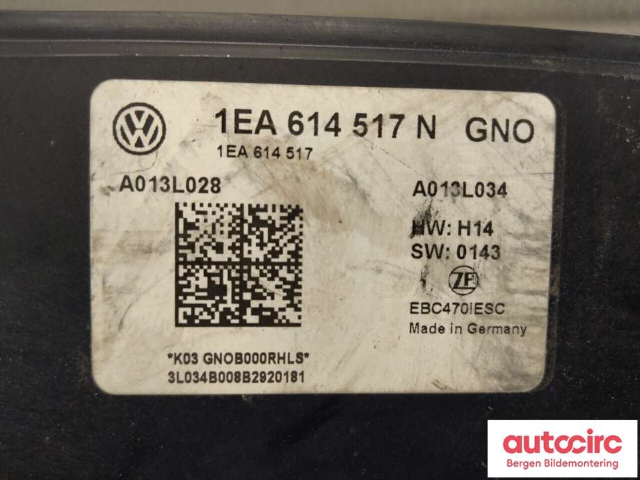 ABS sentral til VW ID.3 2020-->>  (VOLKSWAGEN|1EA 614 517 AR|)
