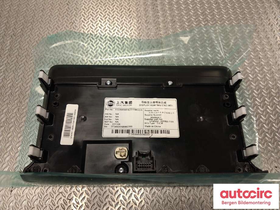 Bilstereo til MG ZS EV 2022-->> (Type I, Fase 2)  (MG|11235450/01||11235450)