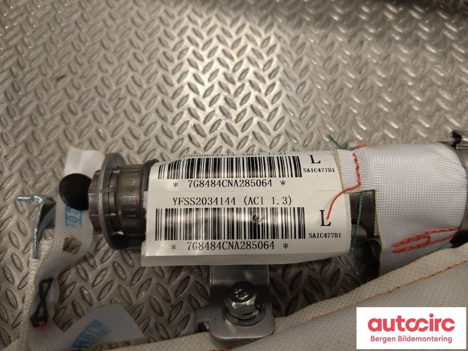 Airbag gardin venstre til MG ZS EV 2022-->> (Type I, Fase 2)  (MG||YFSS2034144)