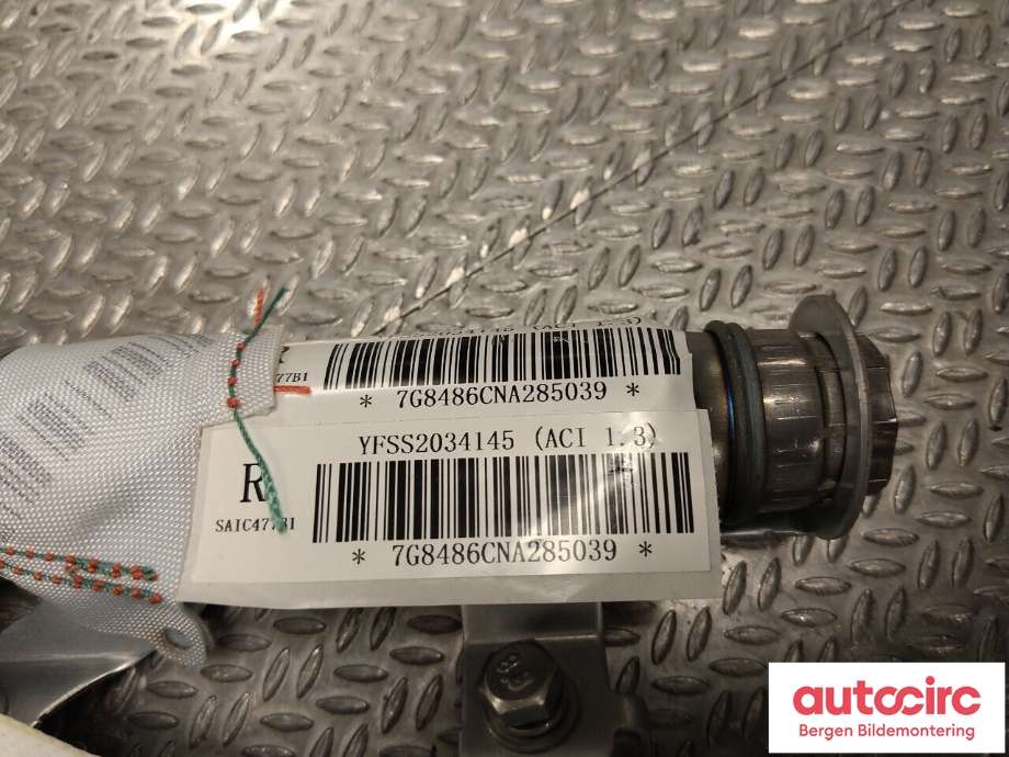 Airbag gardin høyre til MG ZS EV 2022-->> (Type I, Fase 2)  (MG||YFSS2034145)