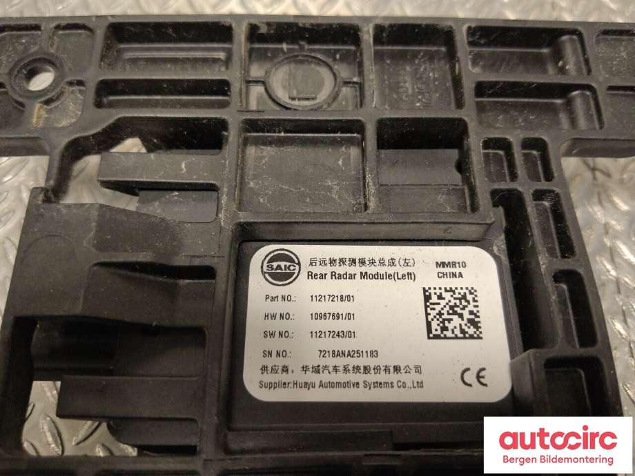Sensor radar til MG ZS EV 2022-->> (Type I, Fase 2)  (MG||11217218)