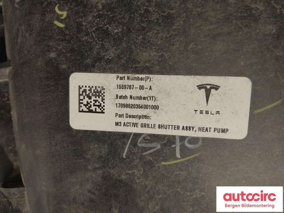 Radiator (automat gir) til Tesla Model 3 2018-2023 (Fase 1)  (TESLA|1494175-00-A|)