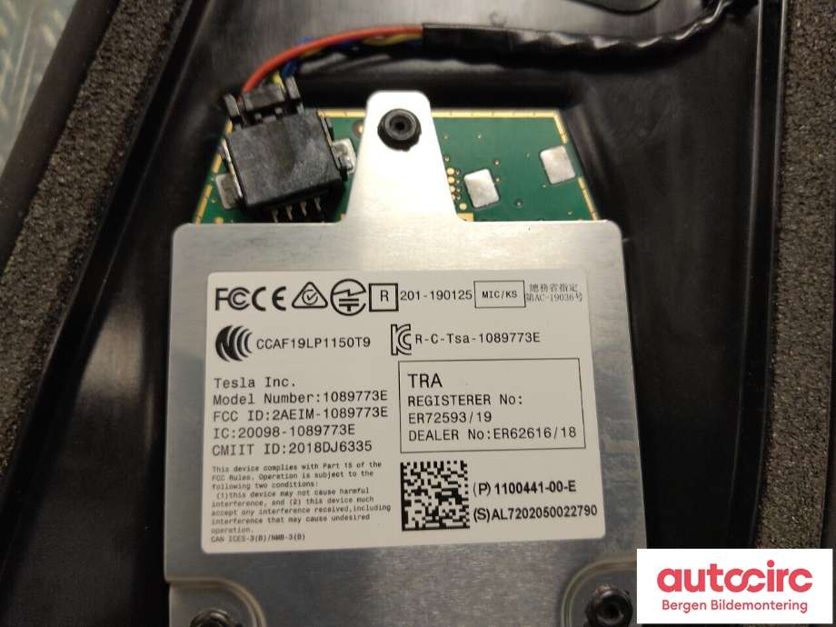 Kamera til Tesla Model 3 2018-2023 (Fase 1) (TESLA|1109255-00-I|)
