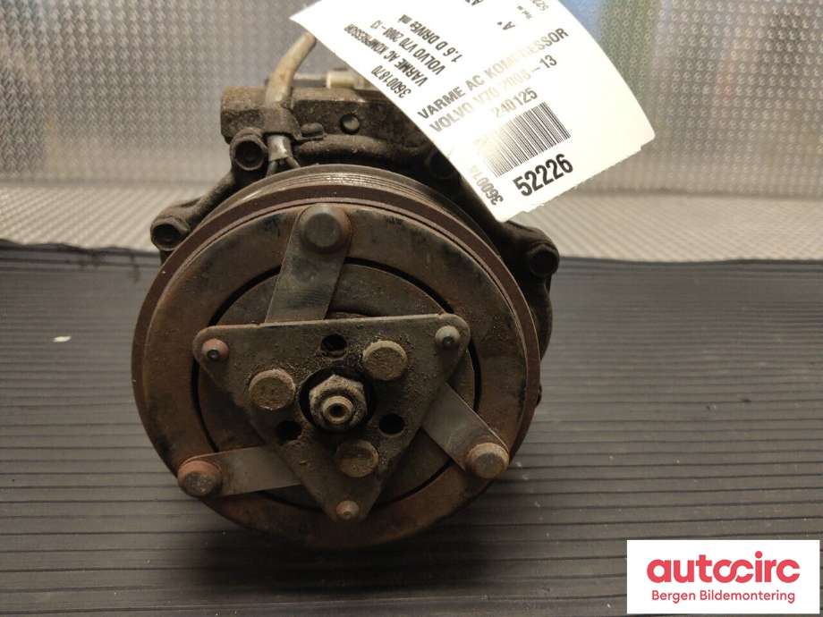 Aircondition kompressor til Volvo V70 2007-2013 (Type III, Fase 1)  (VOLVO|36001870|)
