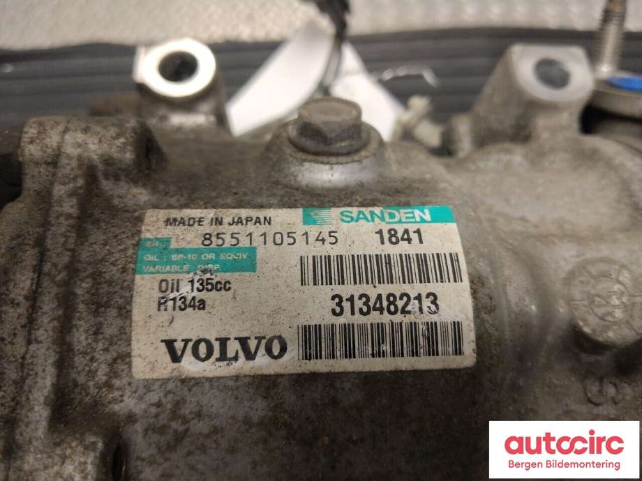 Aircondition kompressor til Volvo V70 2007-2013 (Type III, Fase 1)  (VOLVO|36001870|)