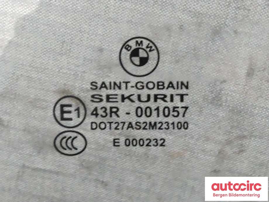 Siderute venstre bak til BMW X3 2007-2010 (Fase 2) (E83) (E83) (BMW|51 33 3 332 311|)