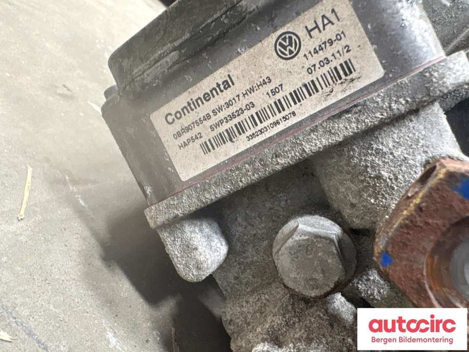 Kardang klokke bak til Škoda Yeti 2009-2013 (Fase 1)  (SKODA|0BR 525 010 G|0BR 525 010 B|)