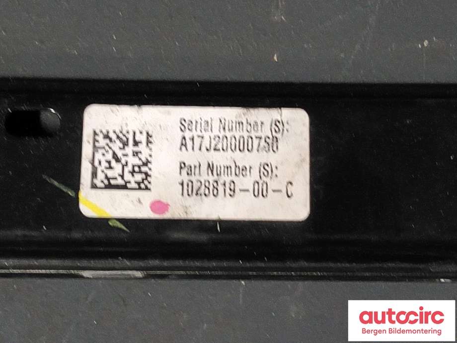 Ruteheis til Tesla Model X 2016-->> (TESLA|1028819-00-C)