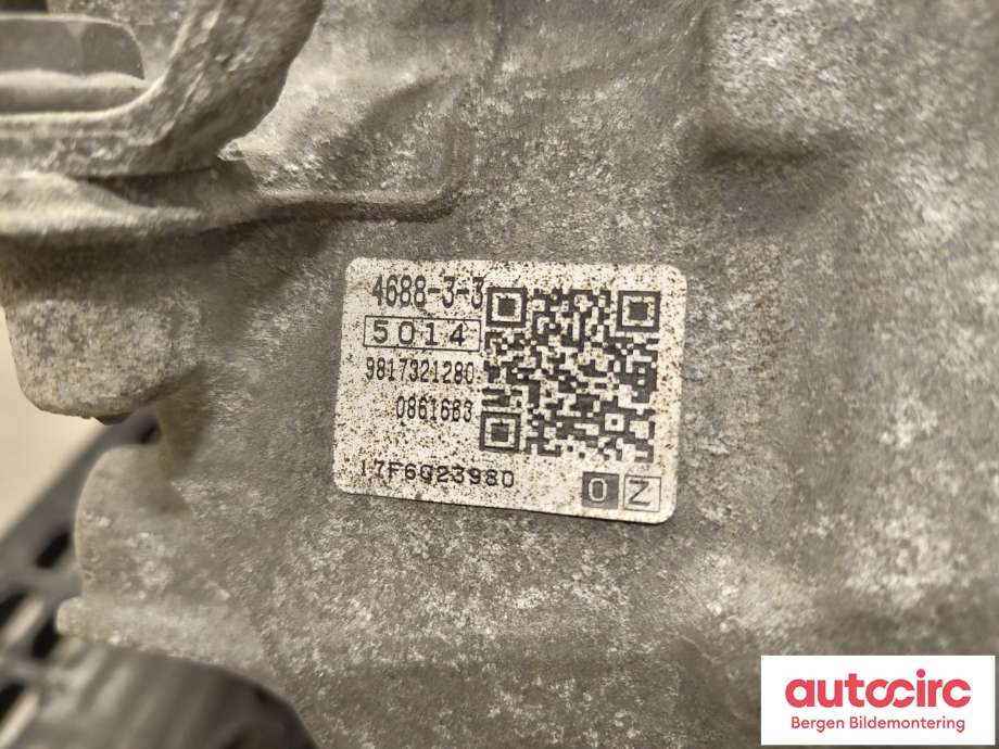 Girkasse automat til Peugeot 5008 2017-->> (Type II)  (PEUGEOT|98 173 212 80|)