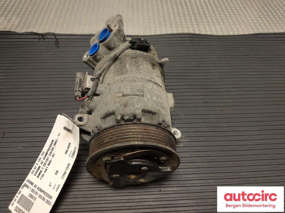 Aircondition kompressor til BMW 1-Serie 2004-2011 (E81/E82/E87/E88) (E81/E82/E87/E88) (BMW|64 52 9 182 793|)
