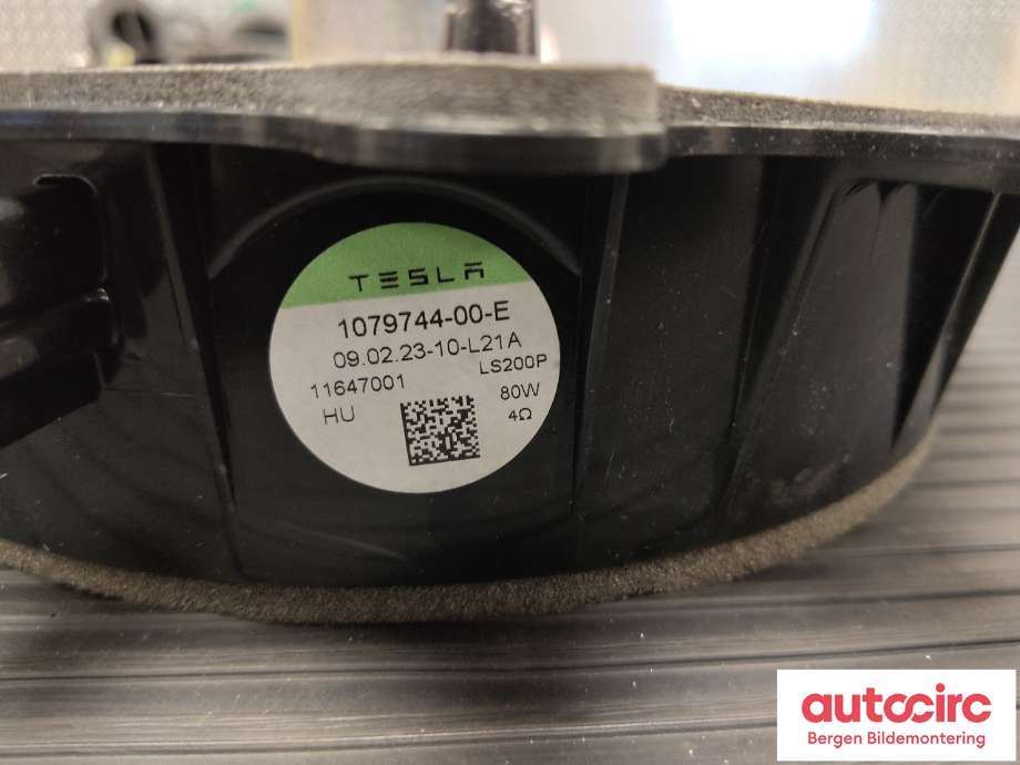Bilstereo høyttaler til Tesla Model Y 2021-2024 (Type I)  (TESLA|1079744-00-E|)