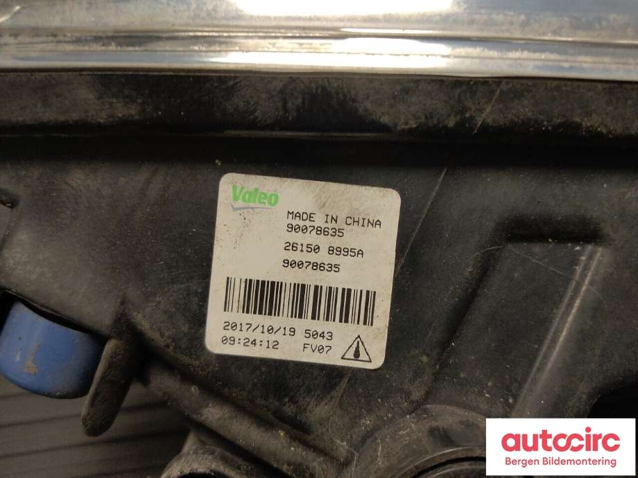 Tåkelykt høyre foran til Nissan Leaf 2018-->> (Type II)  (NISSAN|261508995F|261508995A|)