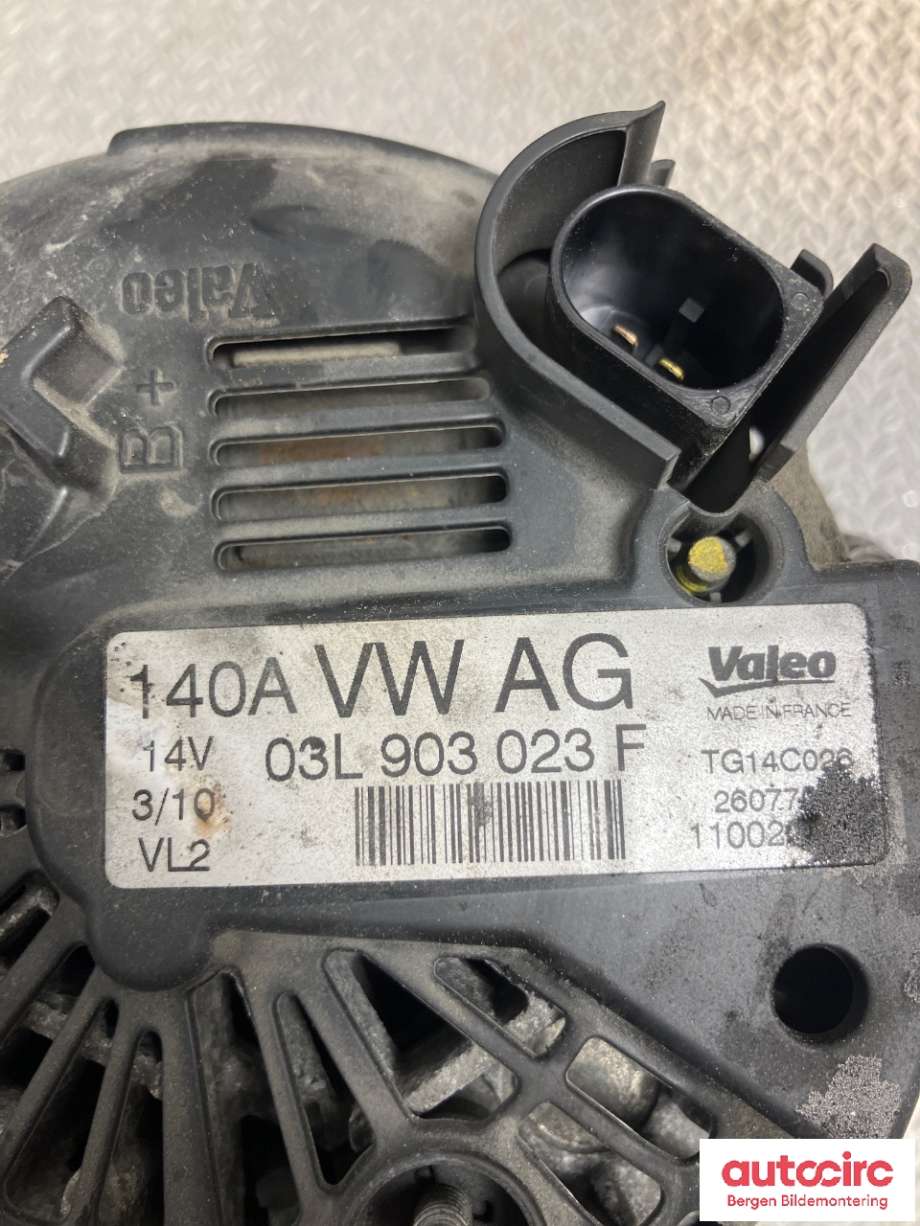 Dynamo til VW Tiguan 2007-2011 (Type I, Fase 1)  (VOLKSWAGEN|03L 903 023 F|)