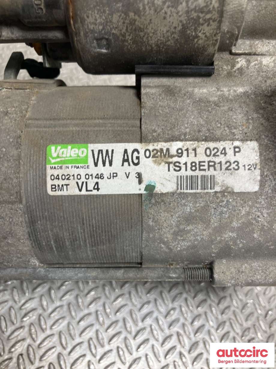 Starter diesel til VW Tiguan 2007-2011 (Type I, Fase 1)  (VOLKSWAGEN|02M911024P|)
