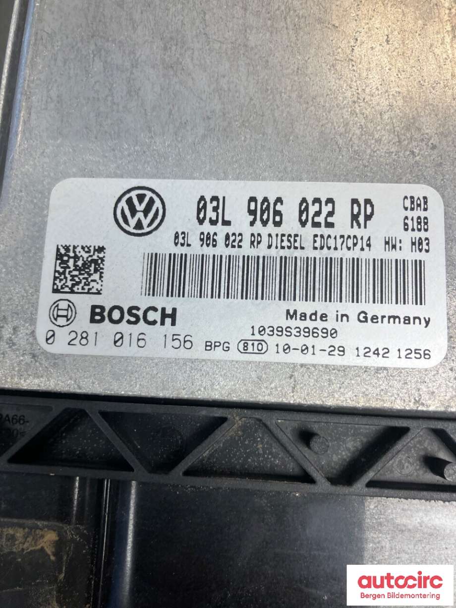 Styreenhet motor til VW Tiguan 2007-2011 (Type I, Fase 1)  (VOLKSWAGEN|03L906022RP|)