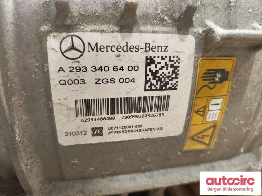 Motor elbil bak til Mercedes EQC 2019-->>  (MERCEDES|A 293 340 97 00|)