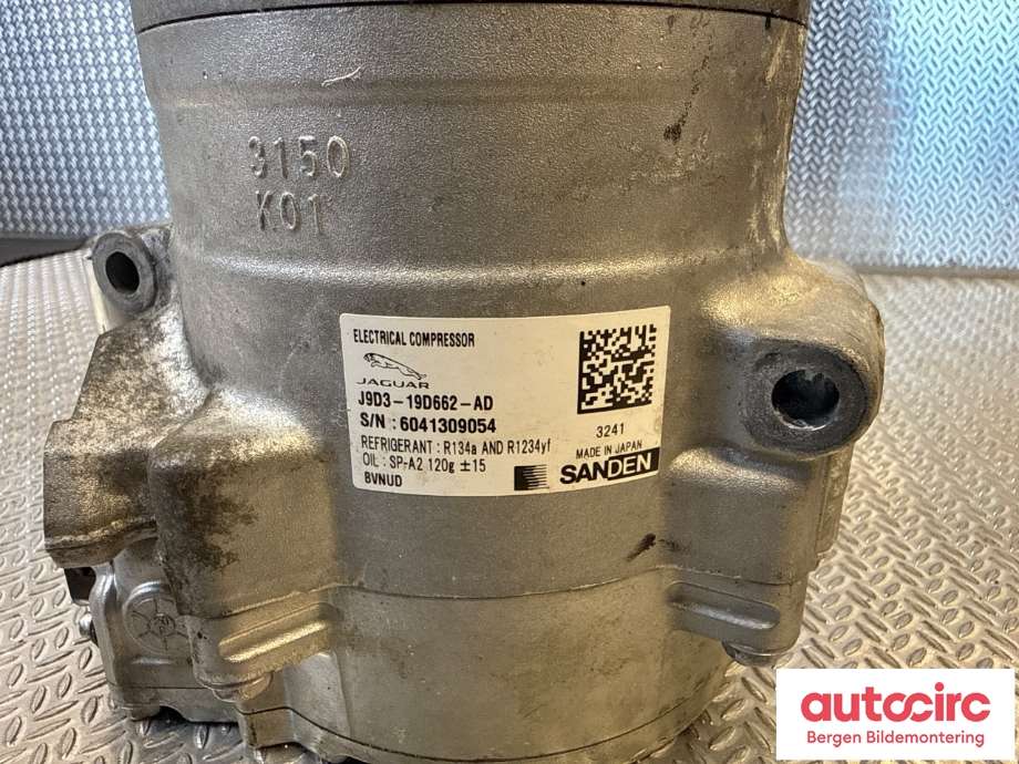 Aircondition kompressor til Jaguar I-PACE 2018-->> (JAGUAR|N2A319D662AC|J9C27188|J9D1265)