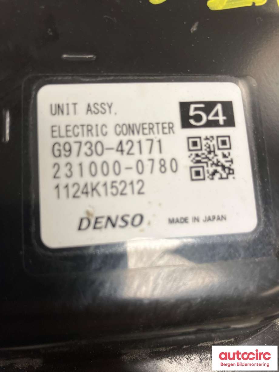 Converter til Toyota bZ4X 2022-->> (TOYOTA|G97A042171|)