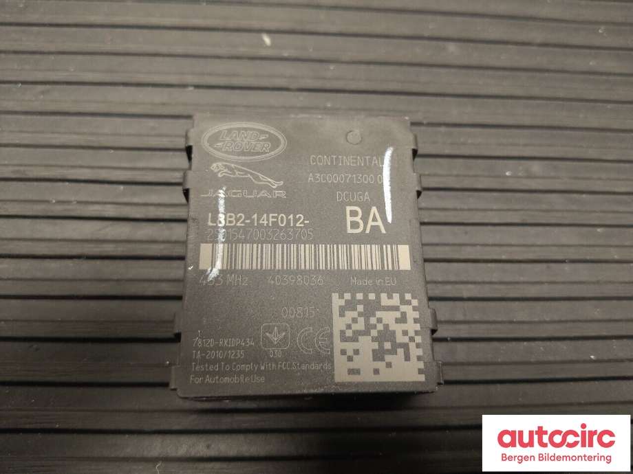 Sensor dekktrykk til Jaguar I-PACE 2018-->> (JAGUAR|T2R38334|L8B214F012BA|)