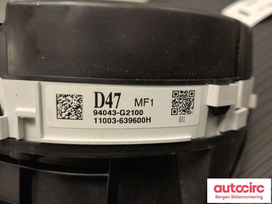 Speedometer til Hyundai Ioniq Electric 2016-2019 (Fase 1)  (HYUNDAI|94043G 2100|)