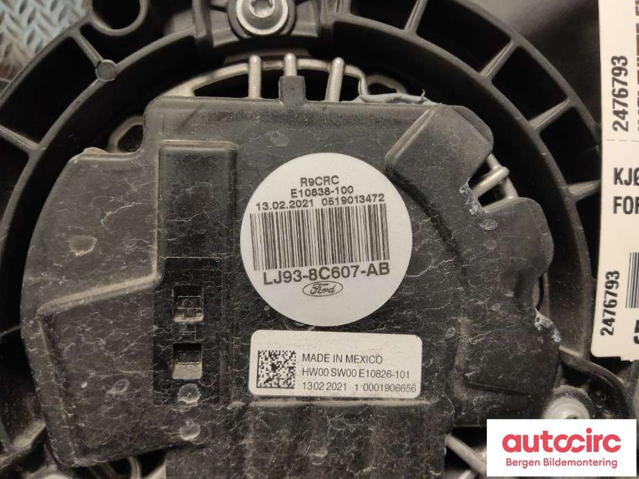 Kjølevifte til Ford Mustang Mach-e 2020-->>  (FORD (US)|2476793|LJ93-8C607-AB|)