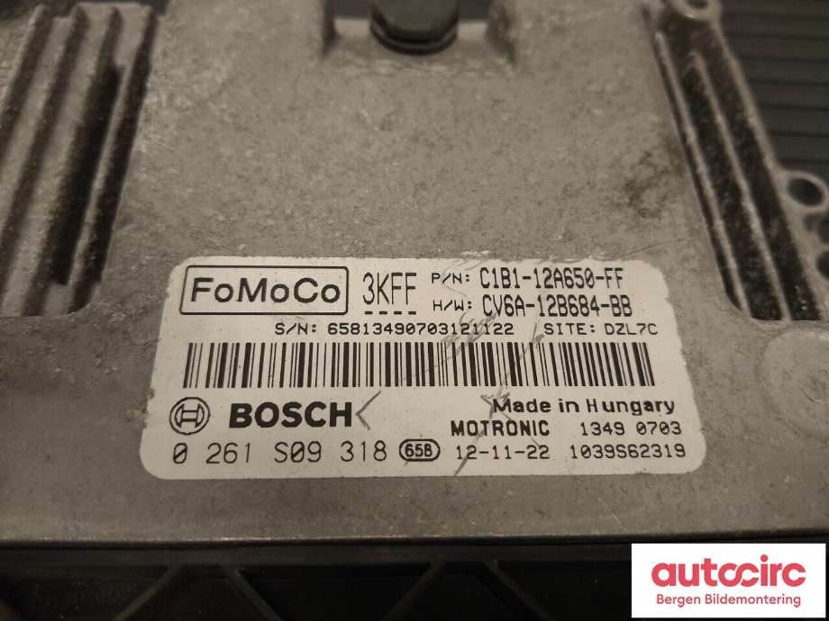 Styreenhet motor til Ford Fiesta 2013-2017 (Type VI, Fase 2)  (FORD|2013029|RMCV6A-12A650-BD|)