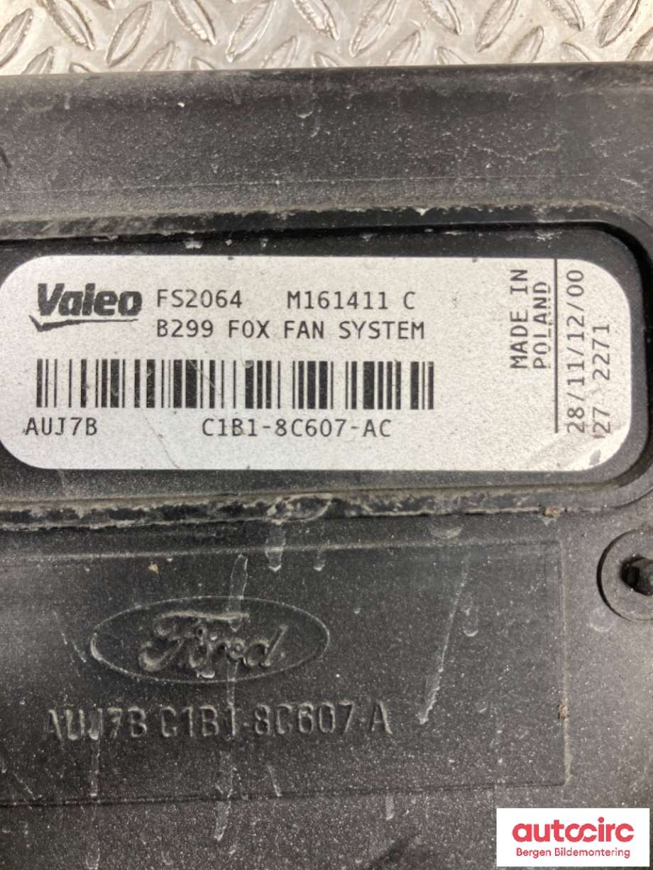 Kjølevifte til Ford Fiesta 2013-2017 (Type VI, Fase 2)  (FORD|2145091|C1B1-8C607-AG|)