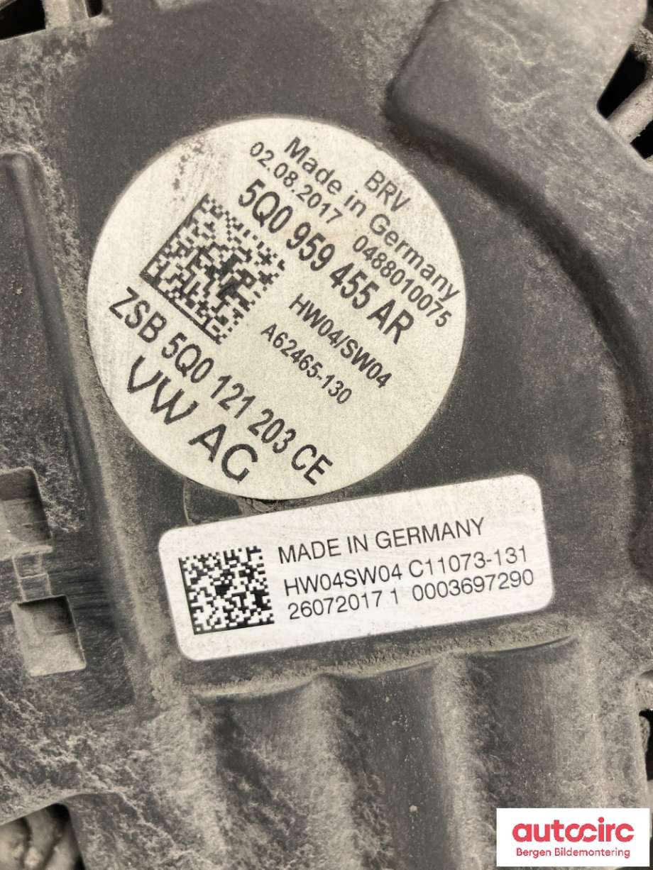 Kjølevifte til VW e-Golf 2017-2020 (Fase 2)  (VOLKSWAGEN|5Q0 121 203 DE|)
