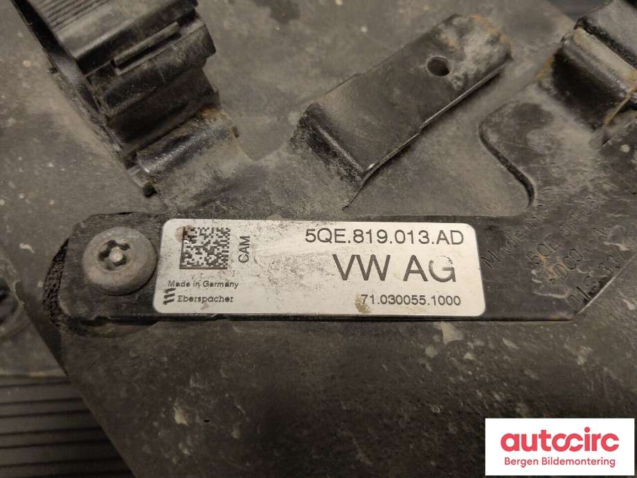 Varmeapparat register til VW e-Golf 2017-2020 (Fase 2)  (VOLKSWAGEN|5QE 819 013 AD|)